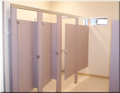 Commercial Bathroom Stalls.